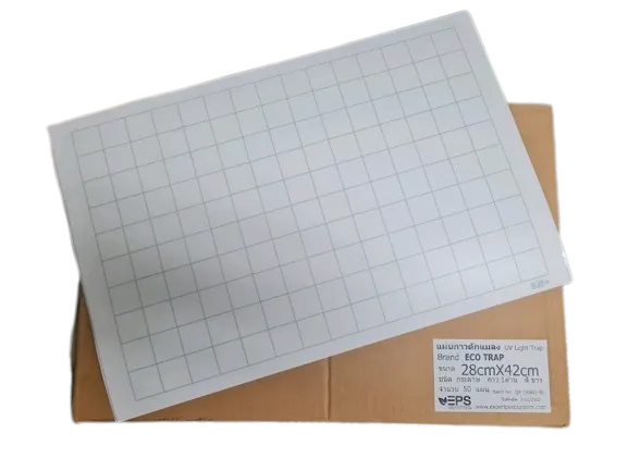 แผ่นกาวดักแมลง Insect trap 28 × 42 ซม. (สีขาว)